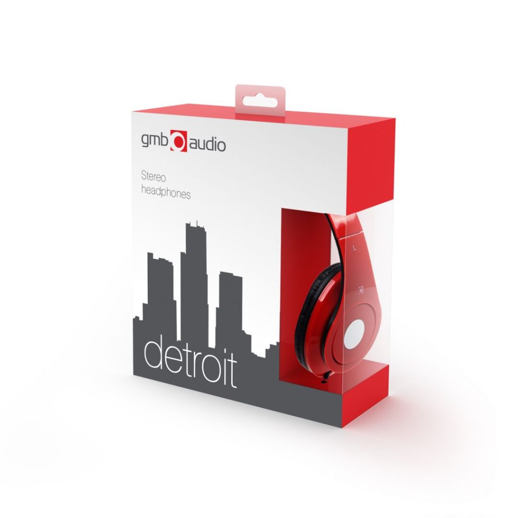 Gembird Detroit Headset Red - Image 9