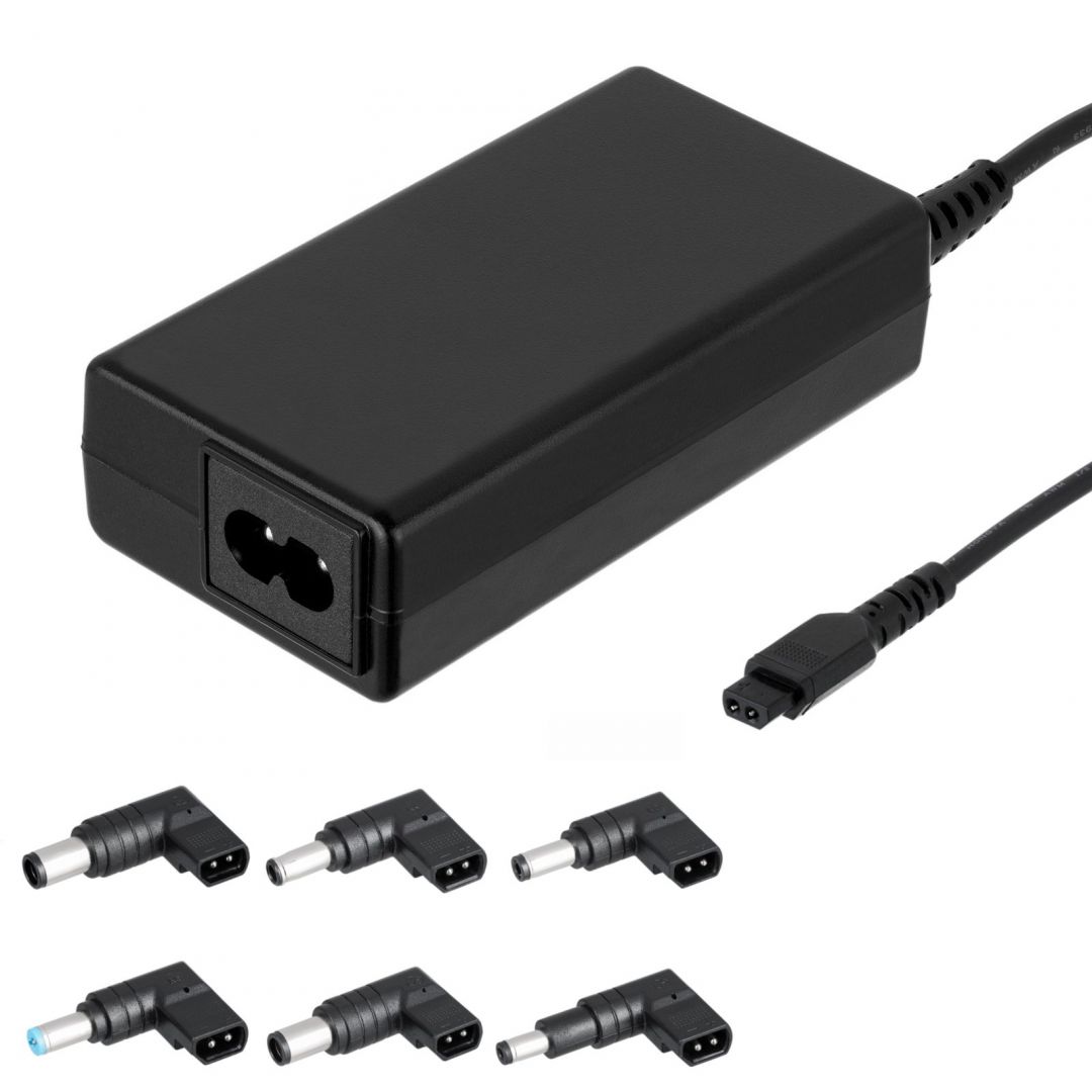 akyga-ak-nu-12-universal-laptop-power-supply-65w-black_1.jpg Akyga AK-NU-12 18,5-20V / 3,5A 65W univerzális hálózati notebook töltő - Image 1