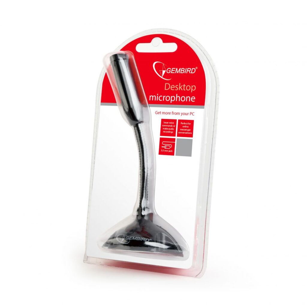 Gembird MIC-D-02 Desktop microphone Black - Image 3