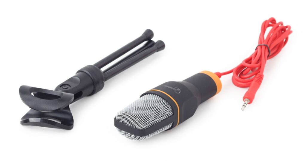 Gembird MIC-D-03 Desktop microphone with a tripod Black - Image 3