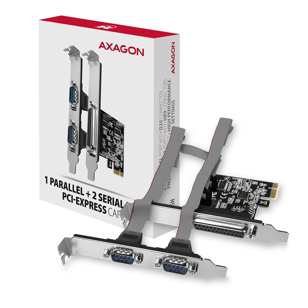AXAGON PCEA-PSN PCIE 1x Paralel + 2x Serial - Image 4