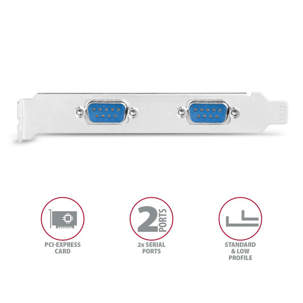 AXAGON PCEA-S2N PCIE controller 2x Serial - Image 2