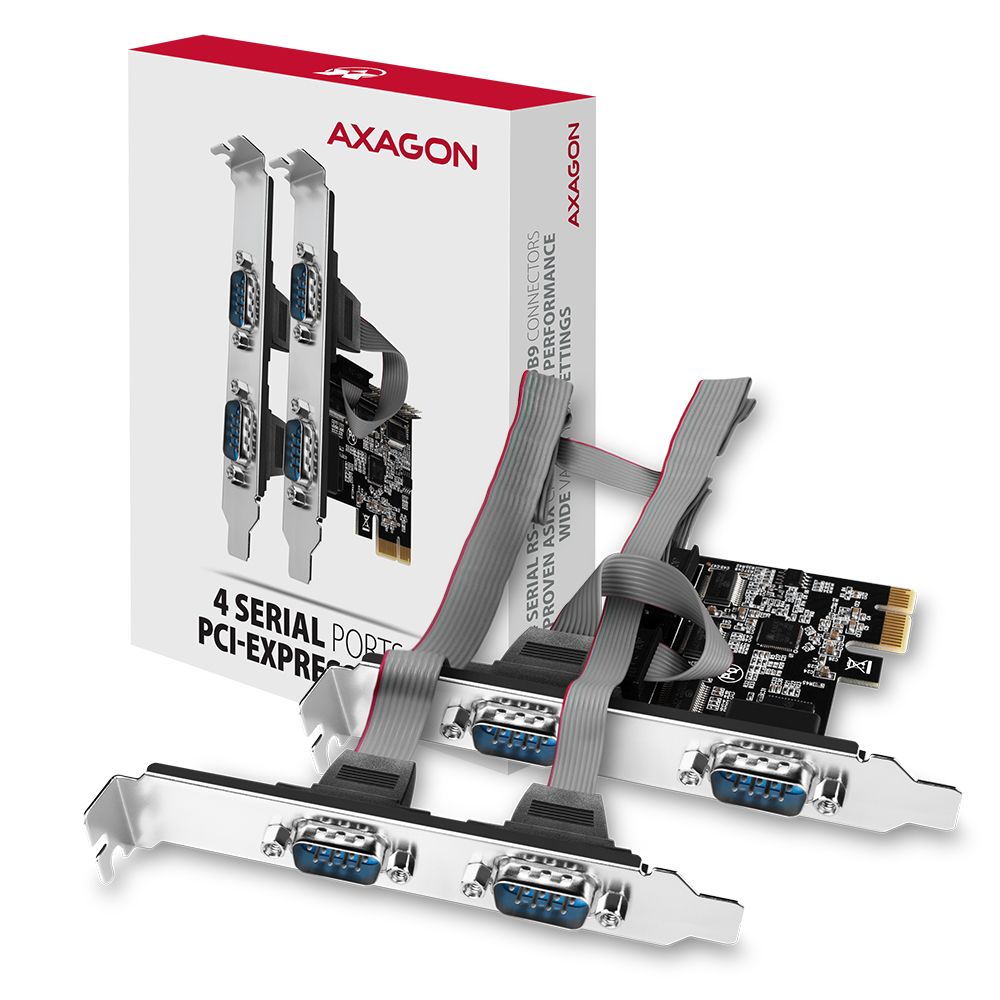 AXAGON PCEA-S4N PCIE Controller 4x Serial - Image 4