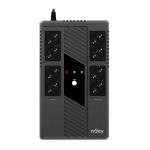 NJOY Szünetmentes 600VA - Token 600 (8 Schuko, line-interaktív, HID USB, túlfeszültség védett, fekete) - Image 2