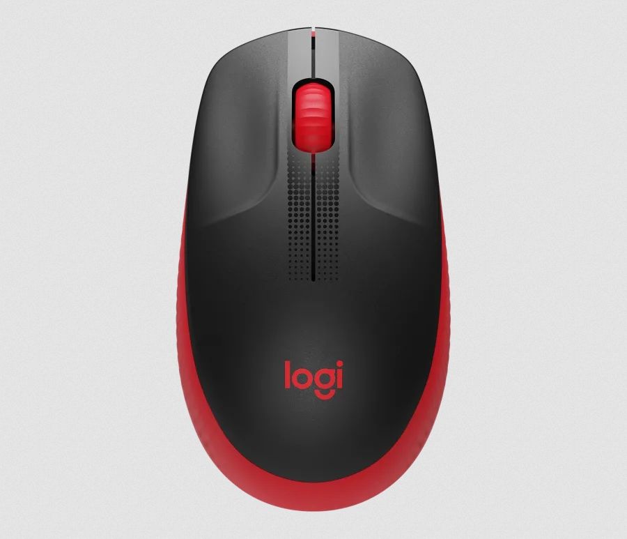 Logitech M190 piros vezeték nélküli egér - Image 1