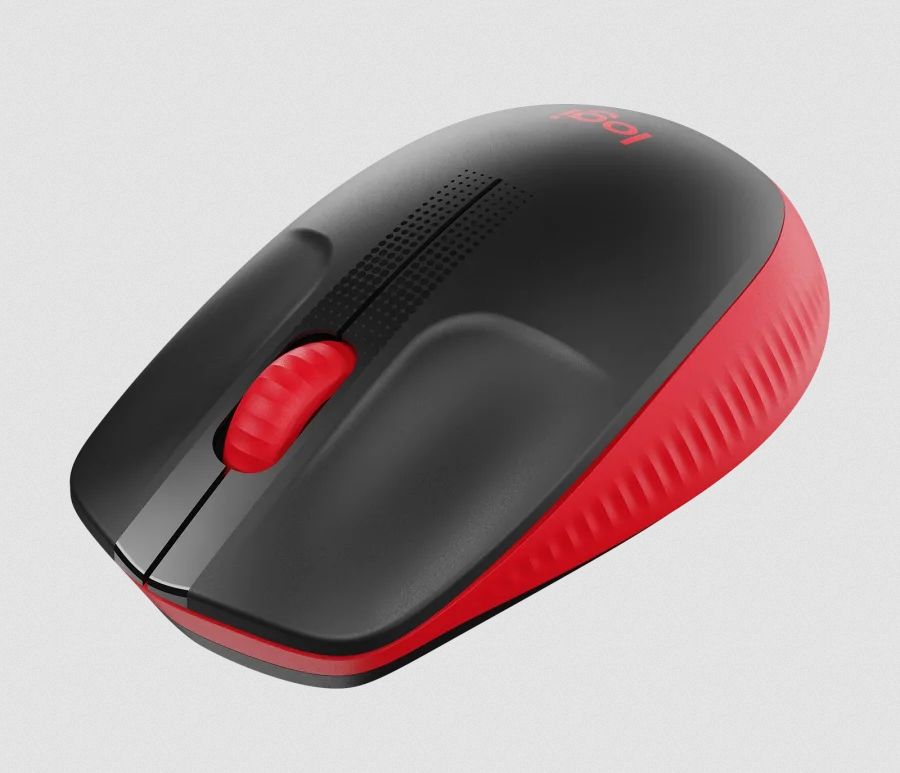 Logitech M190 piros vezeték nélküli egér - Image 4