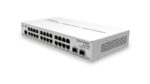 MikroTik 24xGbit port asztali switch, 2xSFP+ foglalat, dual-boot OS