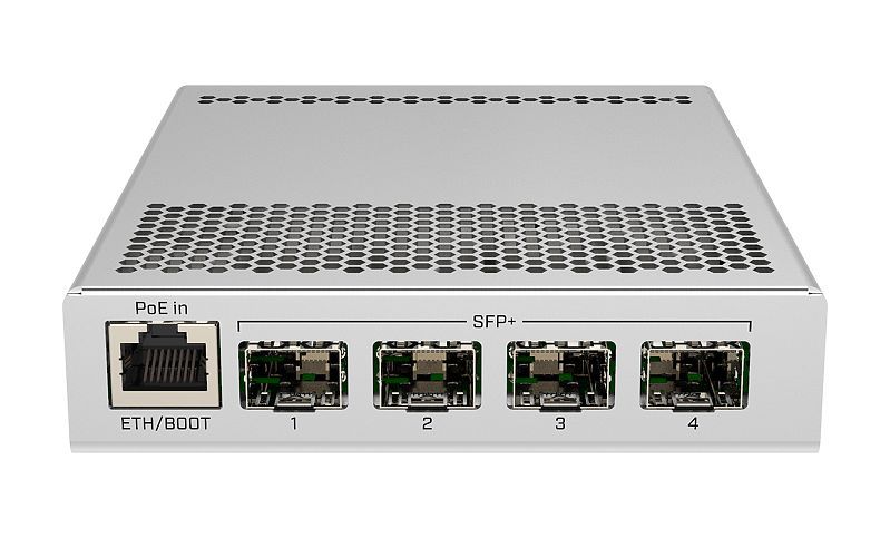 MikroTik CRS305-1G-4S+IN asztali switch, 4xSFP+ port, redundáns táp - Image 4
