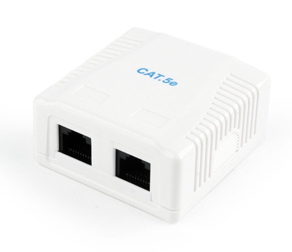 Gembird NCAC-2U5E-01 CAT5E UTP 2-port surface mount box - Image 2
