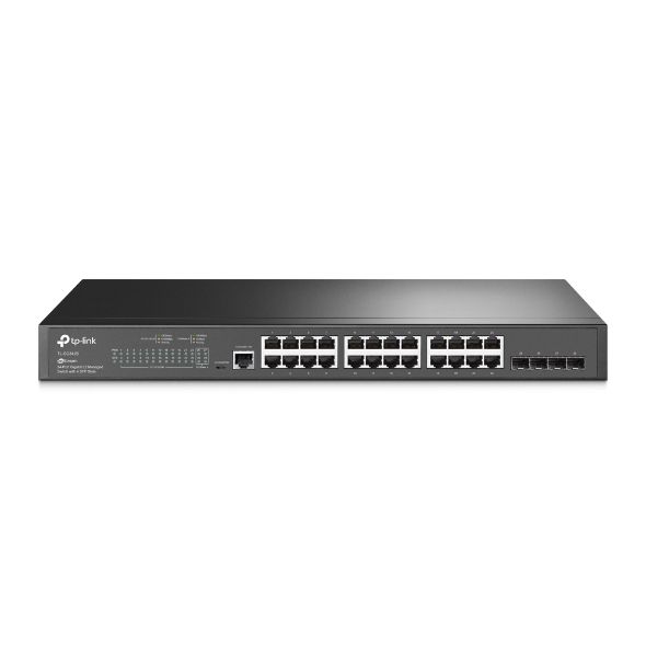 tp-link-tl-sg3428-jetstream-24-port-gigabit-l2-managed-switch-with-4-sfp-slots_1.jpg TP-Link TL-SG3428 JetStream 24-Port Gigabit L2 Managed Switch with 4 SFP Slots - Image 1