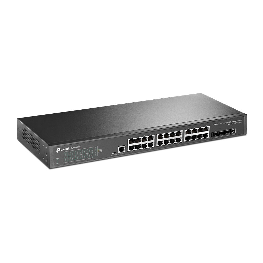 TP-Link TL-SG3428X JetStream 24-Port Gigabit L2+ Managed Switch with 4x10GE SFP+ - Image 2