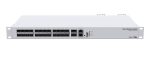 MikroTik CRS326-24S+2Q+RM rackbe szerelhető switch, 24xSFP+ foglalat, 2xQSFP+ 40 Gbit foglalat, redundáns táp