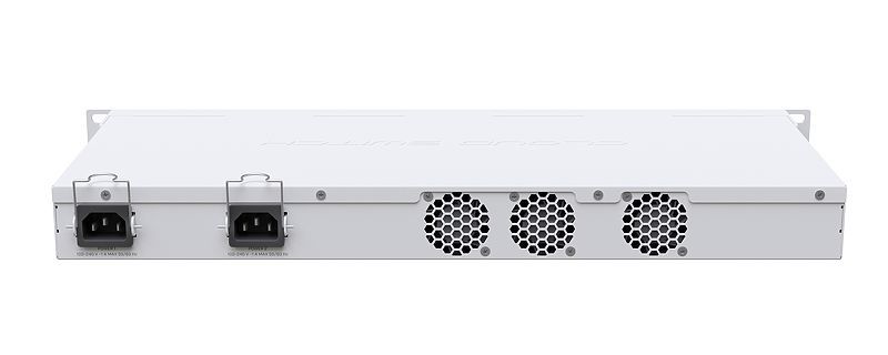 MikroTik CRS326-24S+2Q+RM rackbe szerelhető switch, 24xSFP+ foglalat, 2xQSFP+ 40 Gbit foglalat, redundáns táp - Image 2