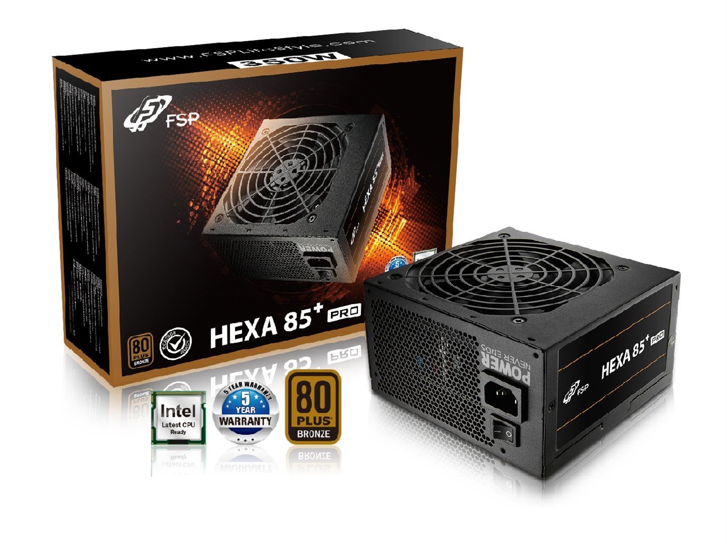 fsp-350w-85-hexa-pro_1.jpg FSP 350W 80+ Bronze Hexa 85+ Pro - Image 1
