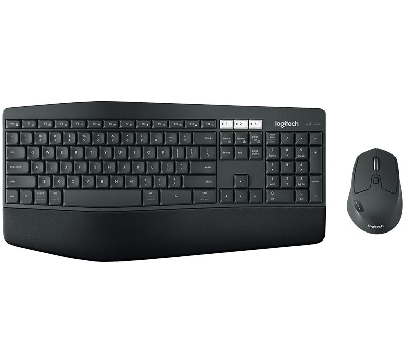 Logitech MK850 Performance wireless keyboard + mouse Black US - Image 1