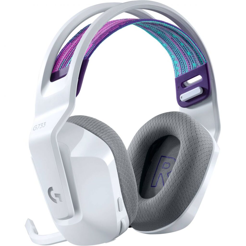 Logitech G733 Lightspeed Wireless RGB Headset White - Image 2
