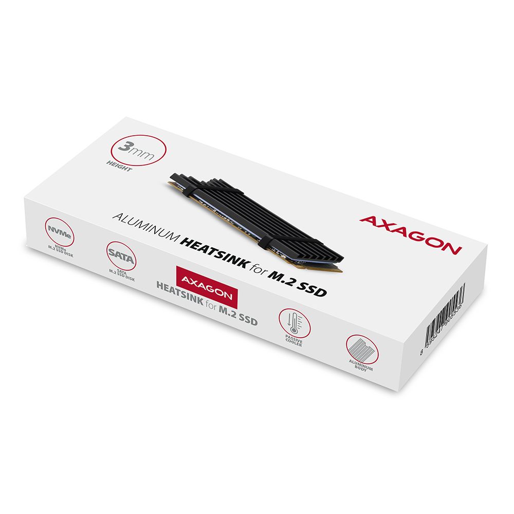 AXAGON CLR-M2L3 Heatsink for M.2 SSD - Image 8
