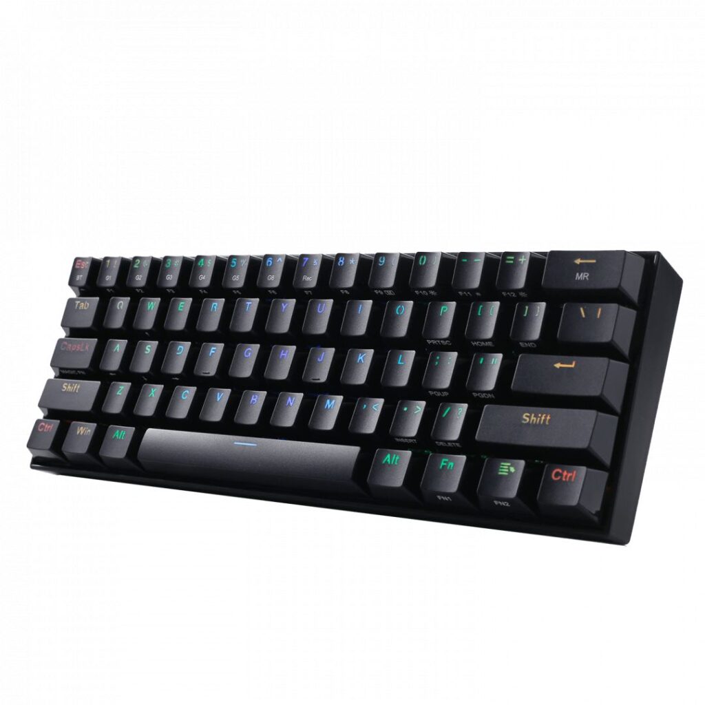 Redragon Draconic Compact RGB Wireless Red Mechanical Tenkeyless Designed Bluetooth Gaming Keyboard Black HU - Image 2