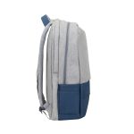 RivaCase 7567 Anti-theft Laptop Backpack 17,3" Grey/Dark Blue - Image 4