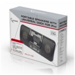 Gembird SPK321i Portable speakers with universal dock for iPhone and iPod Black - Image 6