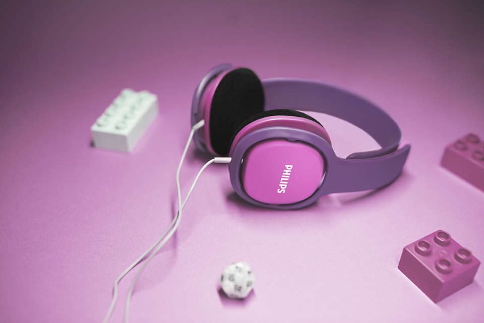 Philips SHK2000PK Headphones Puprle/Pink - Image 3