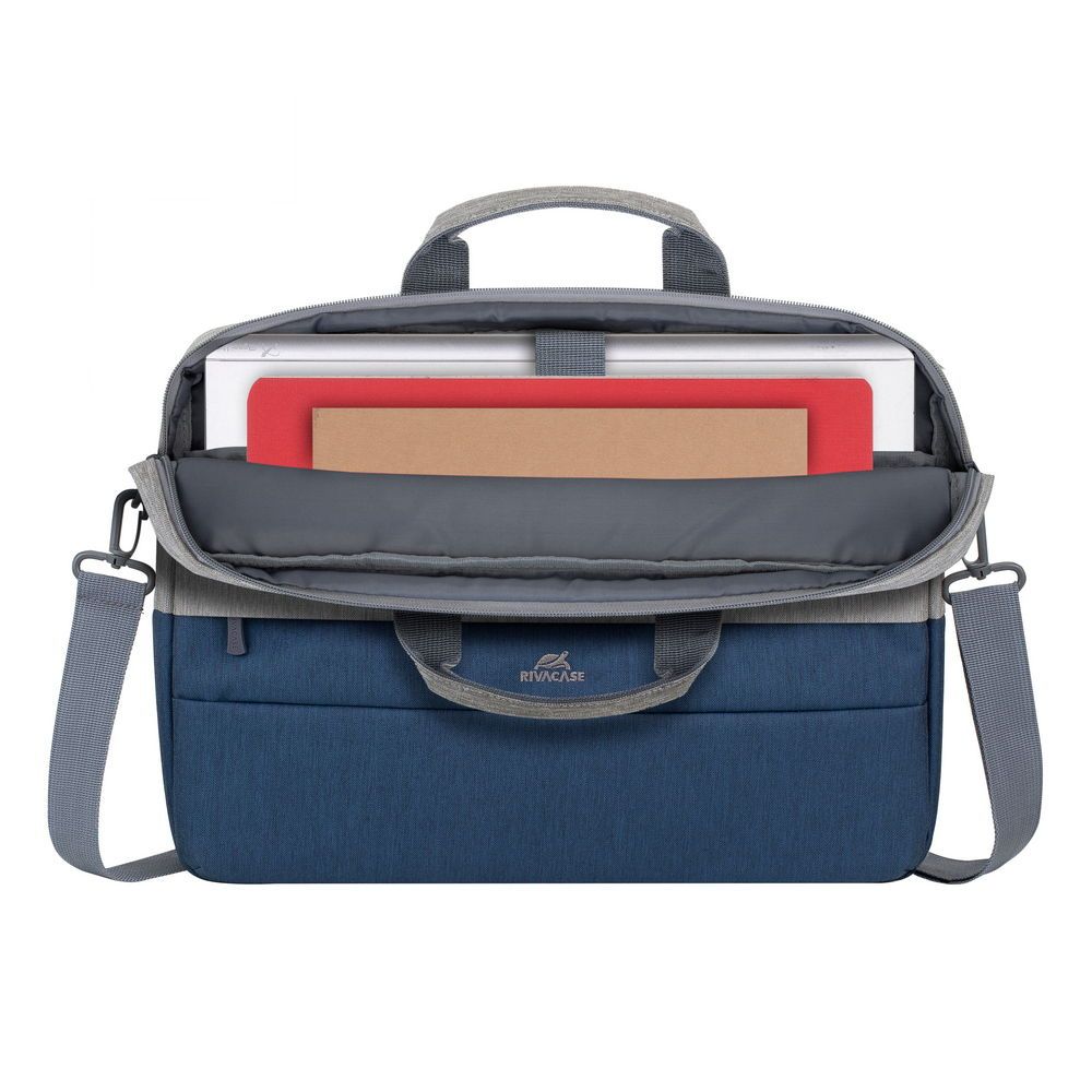 RivaCase 7532 Anti-theft Laptop Bag 15,6" Grey/Dark Blue - Image 11