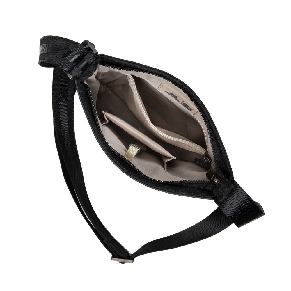 RivaCase 8509 Canvas Crossbody Black - Image 4