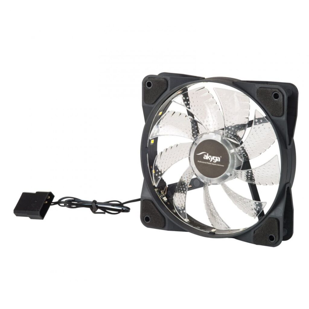 Akyga AW-12D-LED System Fan 12cm Rainbow LED - Image 2