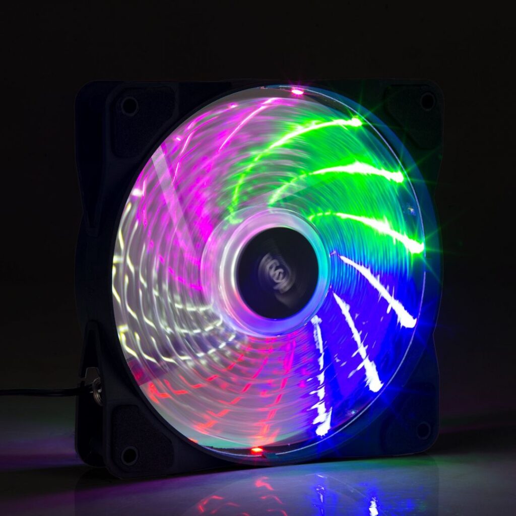 Akyga AW-12D-LED System Fan 12cm Rainbow LED - Image 3