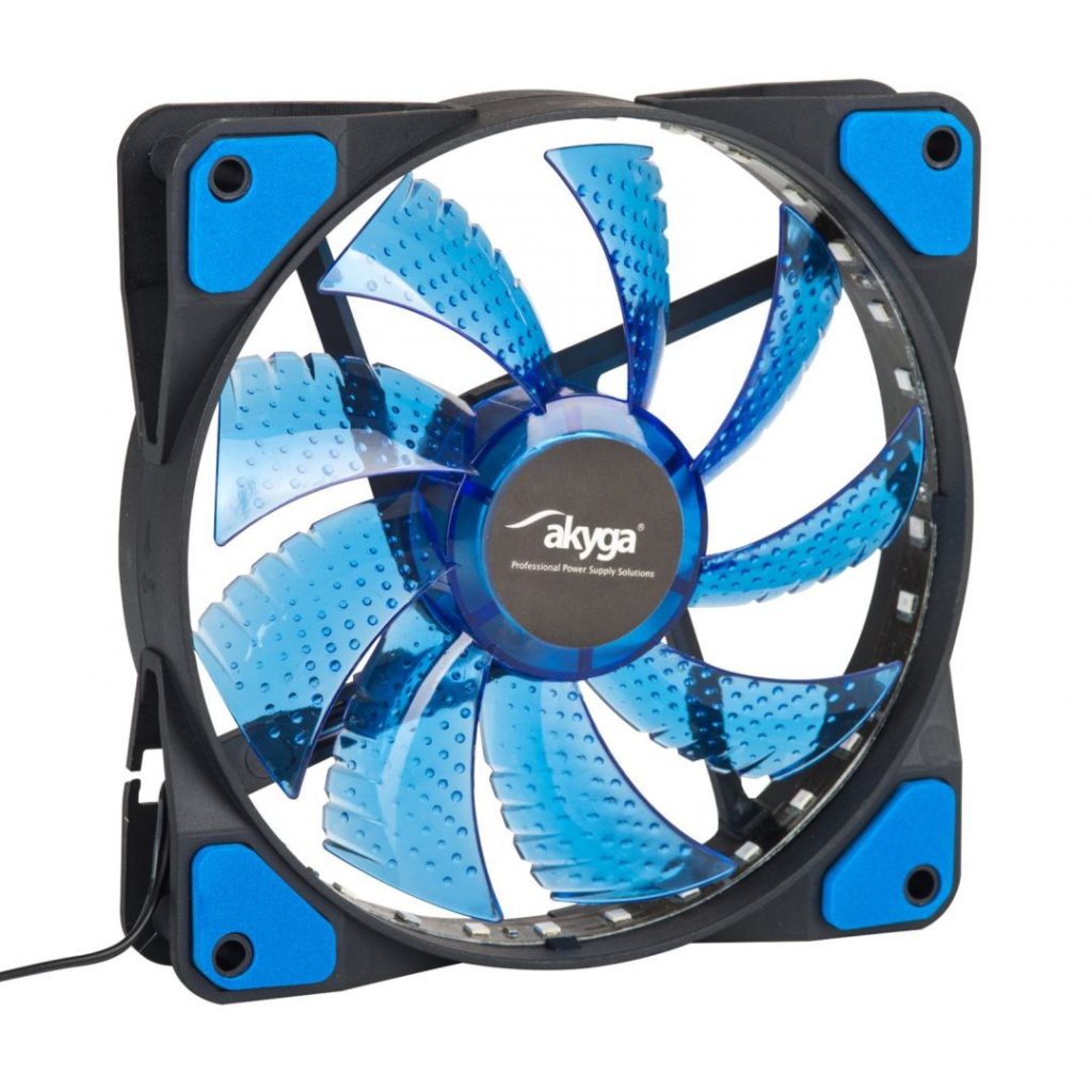 Akyga AW-12E-BL System Fan 12cm Blue LED - Image 1