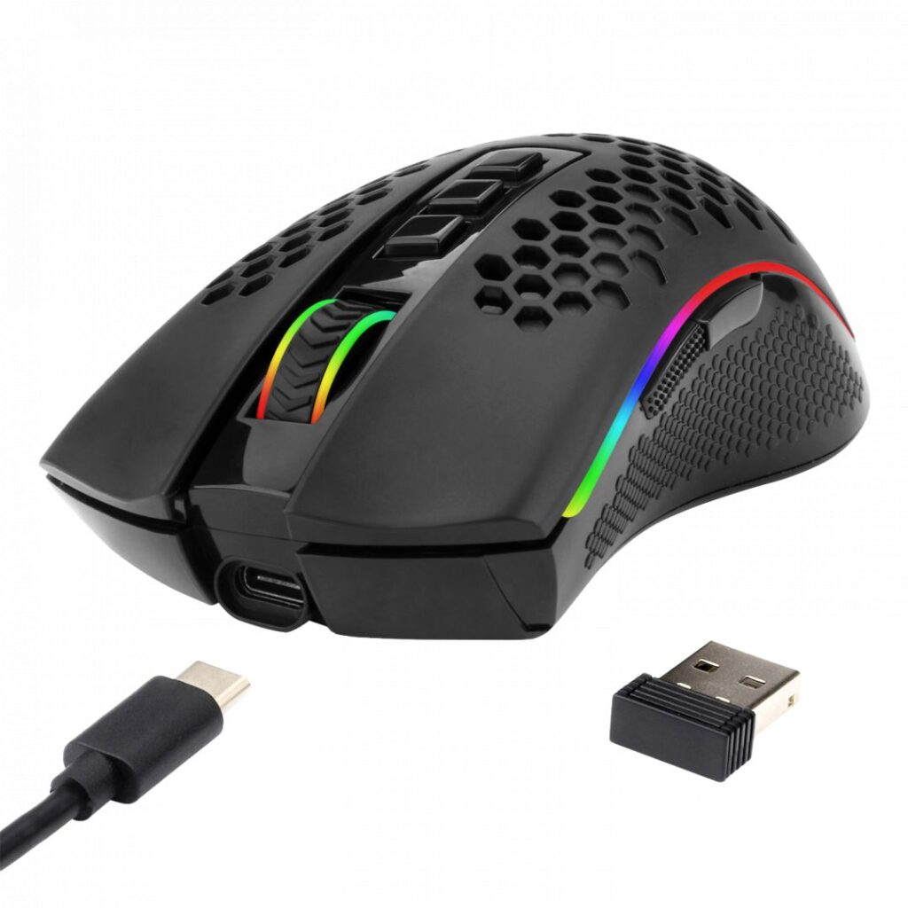 Redragon Storm PRO M808-KS Wireless RGB Gaming Mouse Black - Image 2