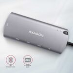 AXAGON HMC-6M2 SuperSpeed USB-C Combo 6in1 Hub - Image 9
