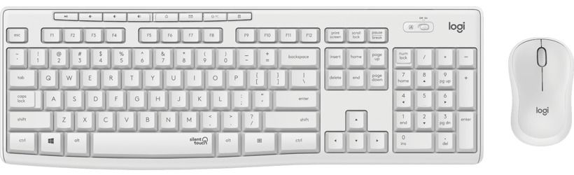 Logitech MK295 Silent Wireless Combo White DE - Image 1