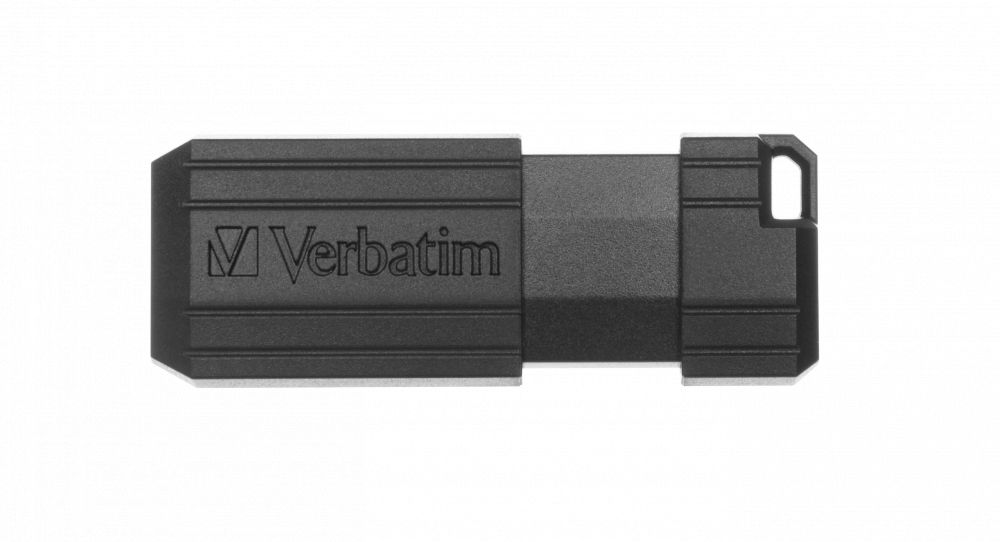 Verbatim 8GB PinStripe USB2.0 Black - Image 1