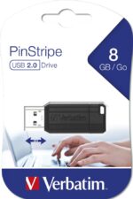 Verbatim 8GB PinStripe USB2.0 Black - Image 2