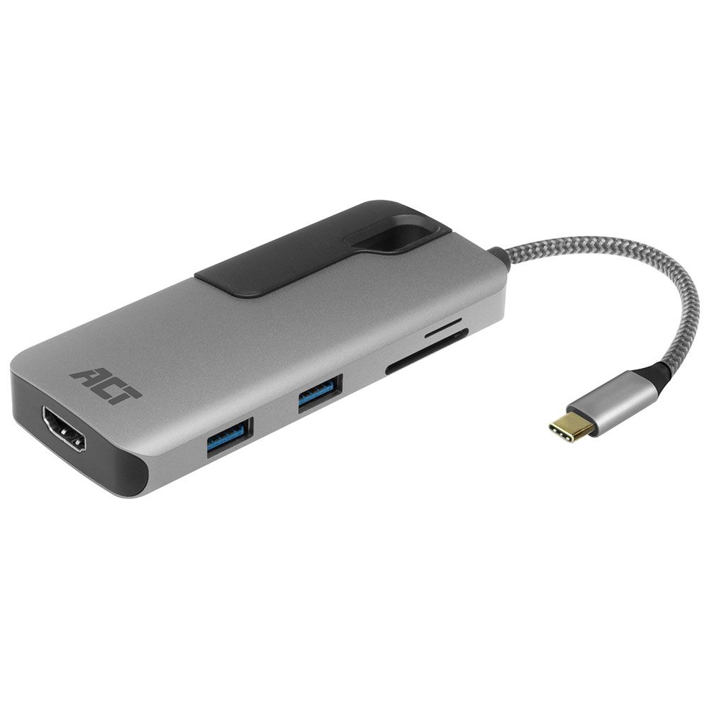 ACT AC7021 USB-C to HDMI 4K adapter Hub & Card Reader - Image 3