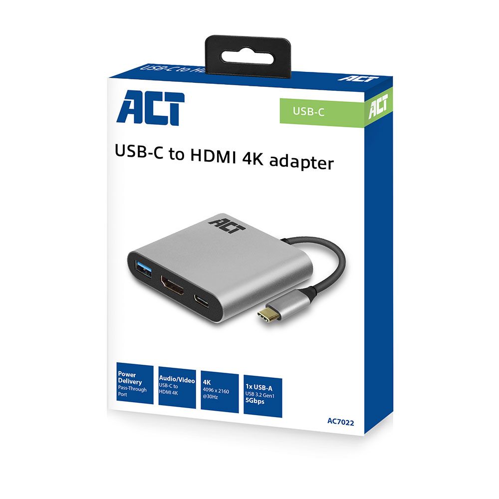 ACT AC7022 USB-C to HDMI 4K adapter - Image 2