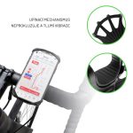 FIXED Bikee 2 szilikon telefontartó kerékpárra, fekete - Image 14