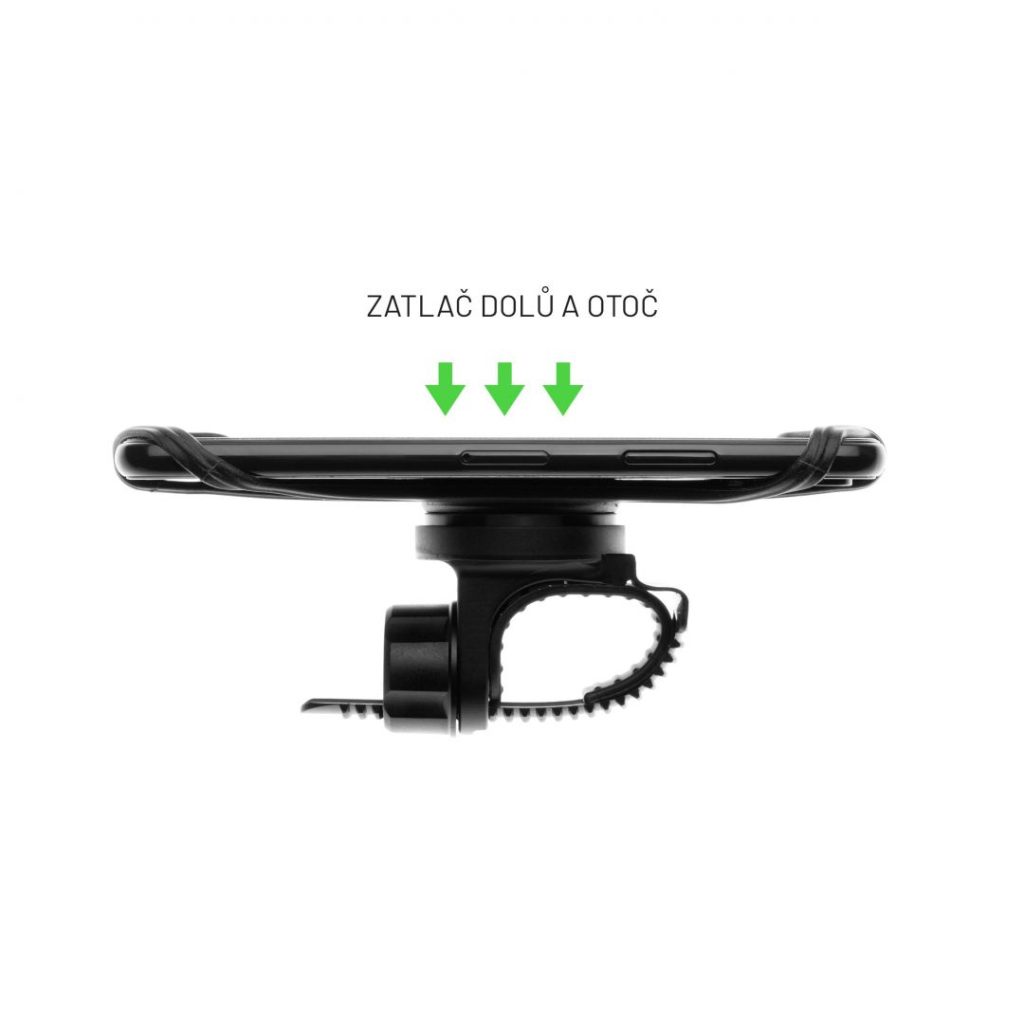 FIXED Bikee 2 szilikon telefontartó kerékpárra, fekete - Image 9