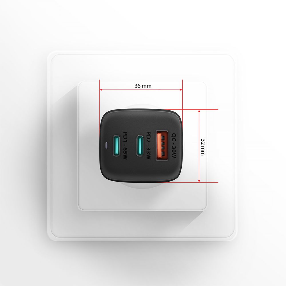 axagon-acu-dpq65-qc4-usb-c-pd-wall-charger_6.jpg AXAGON ACU-DPQ65 QC4 + USB-C PD Wall Charger Black - Image 6