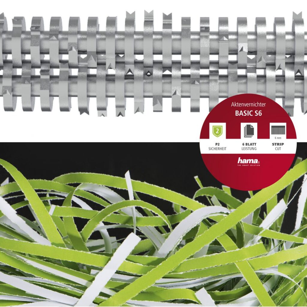 Hama Basic S6 Iratmegsemmisítő Black - Image 11