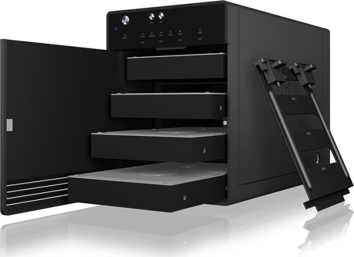 Raidsonic IcyBox IB-3740-C31 USB 3.1 (Gen 2) Type-C Single Enclosure for 4x HDD/SSD Black - Image 2