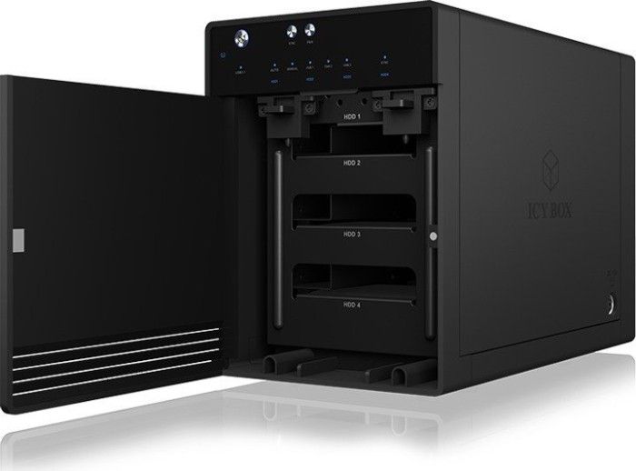 Raidsonic IcyBox IB-3740-C31 USB 3.1 (Gen 2) Type-C Single Enclosure for 4x HDD/SSD Black - Image 4