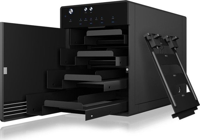 Raidsonic IcyBox IB-3740-C31 USB 3.1 (Gen 2) Type-C Single Enclosure for 4x HDD/SSD Black - Image 5