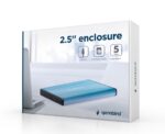 Gembird 2,5" EE2-U3S-3-B USB3.0 Enclosure Aluminium Blue - Image 2