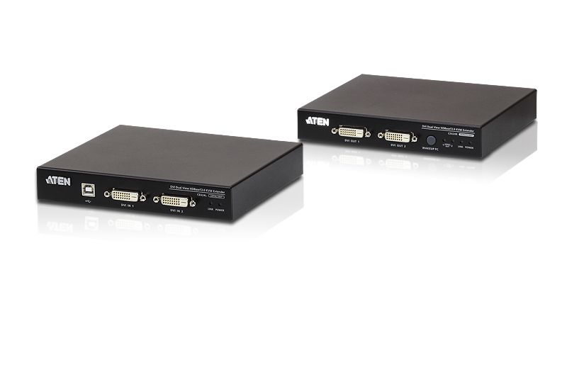 aten-usb-dvi-dual-view-hdbaset-2.0-kvm-extender-1920-x-1200-100-m-_1.jpg ATEN USB DVI Dual View HDBaseT 2.0 KVM Extender (1920 x 1200 @100 m) - Image 1