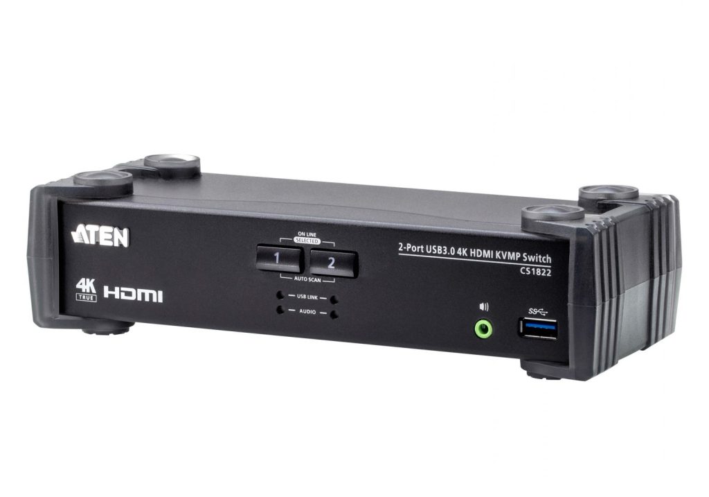 aten-aten-kvmp-switch-usb-3.0-4k-hdmi-2-port_1.jpg ATEN 2-Port USB 3.0 4K HDMI KVMP Switch with Audio Mixer Mode - Image 1