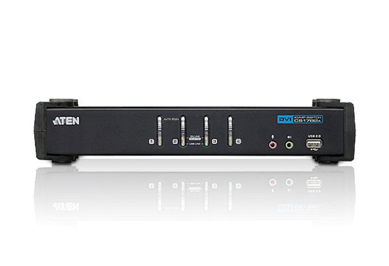 aten-cs1764a-4-port-usb-dvi-audio-kvmp-switch_2.jpg ATEN CS1764A 4-Port USB DVI/Audio KVMP Switch - Image 2