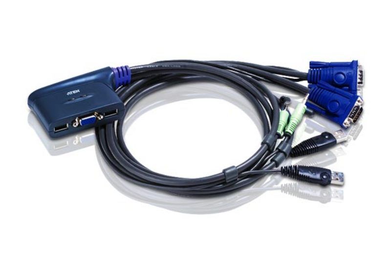 ATEN CS62U 2-Port USB VGA/Audio Cable KVM Switch (1,8m) - Image 1