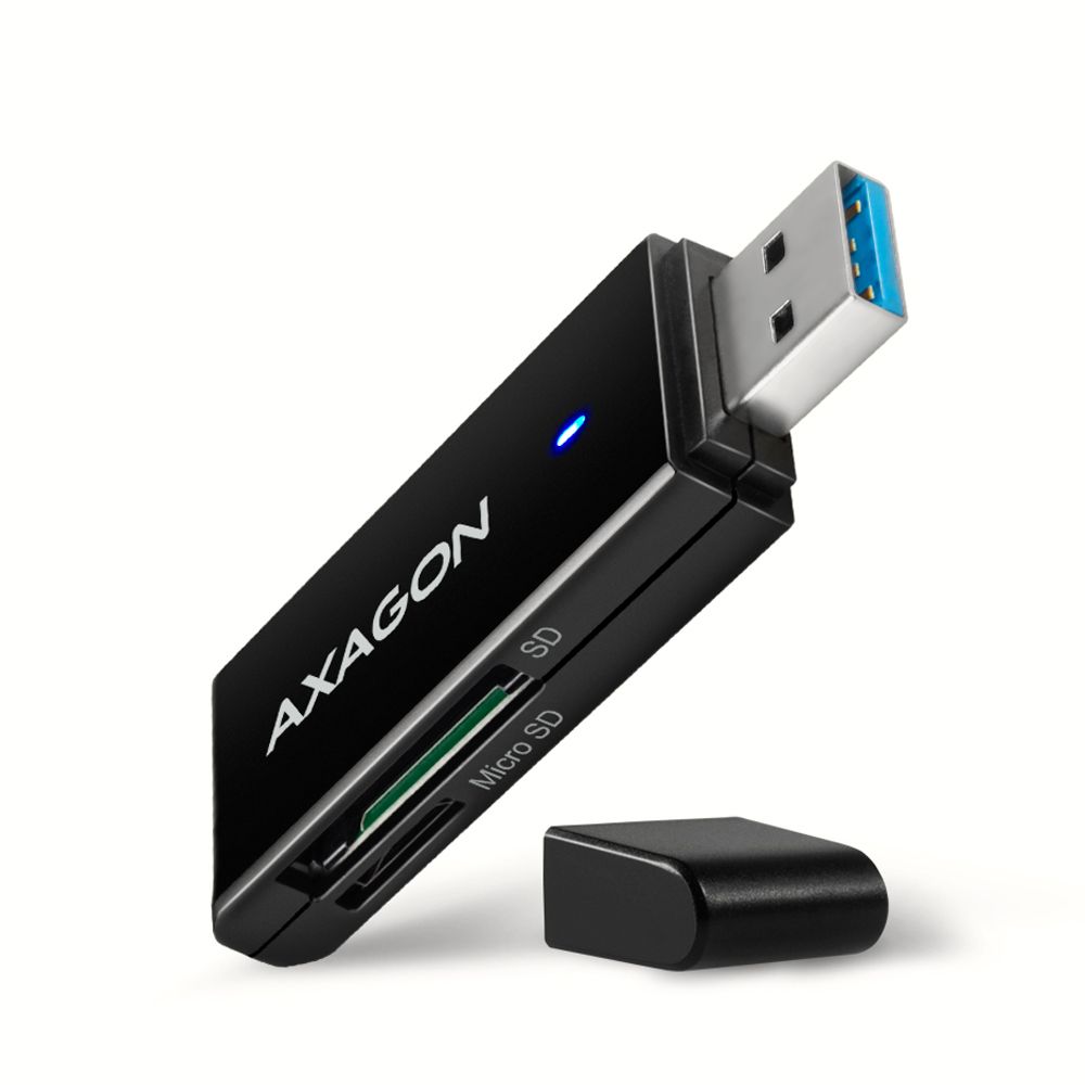 axagon-cre-s2n_1.jpg AXAGON CRE-S2N External Card Reader Black - Image 1